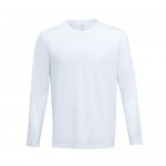 90 GO FUN mens antibacterial long-sleeved T-shirt White